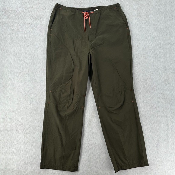 Dockers Khakis For Women Size 16 Drawstring Nylon‎ Green Track Pants - Picture 1 of 12